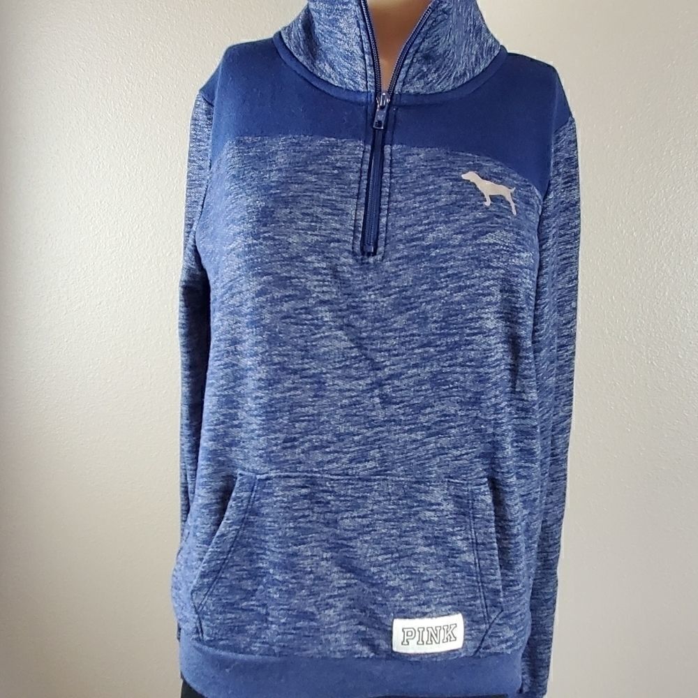 Pink Victoria Secret Navy Blue & White Pul…